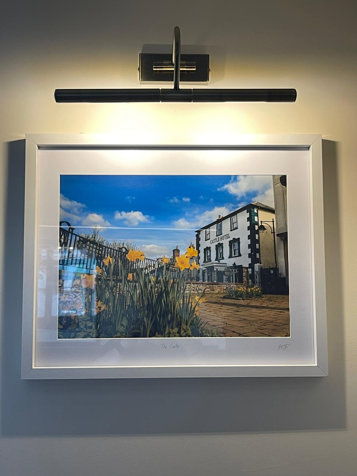 Installed picture light